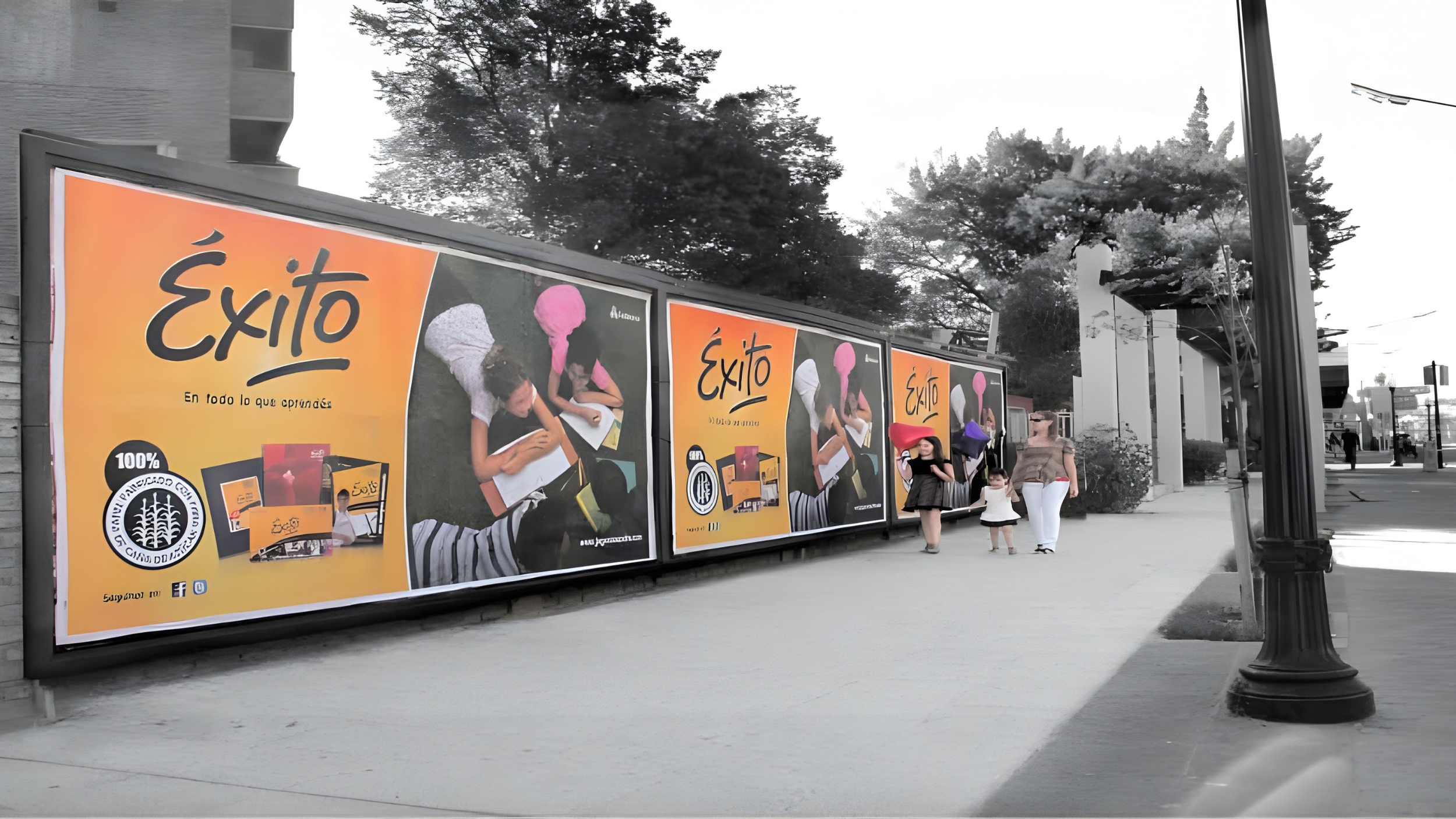 Carteleras de vía pública urbana - Campaña Éxito
